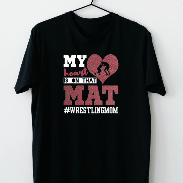 Wrestling Mom My Heart is on That Mat Design For Mother.png