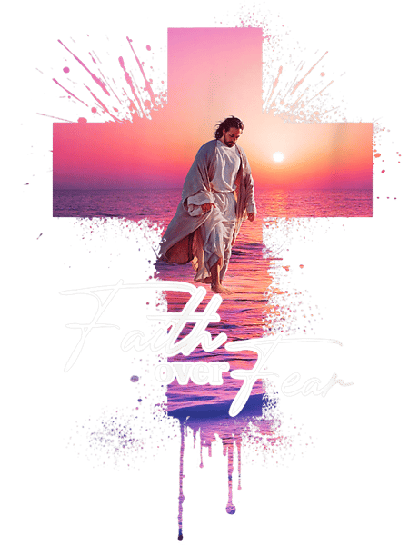 Christian over fear Jesus stands on water Jesus saves my life Christ.png