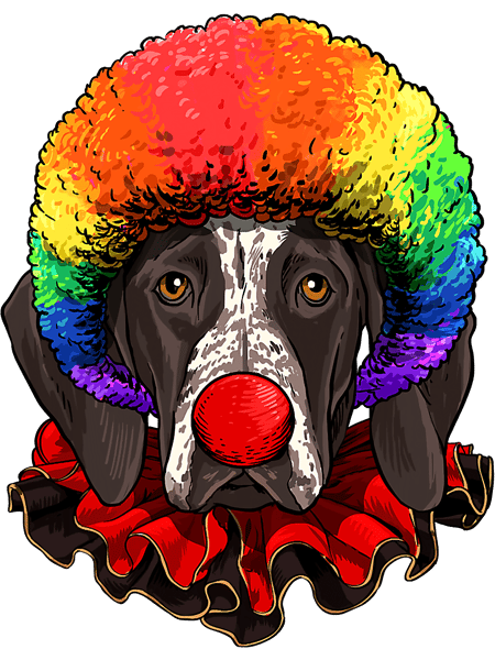 Dog German Shorthaired Pointer Clown Dog Circus 86.png