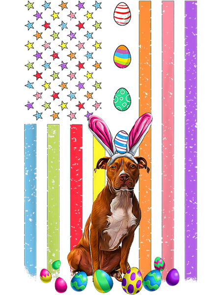 Dog Staffordshire Easter Day American Eggs Flag American Staffordshire Terrier.png