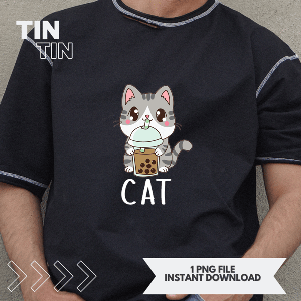 Cute Cat 2Kids Cat Shirt For Boys Or Girls.png