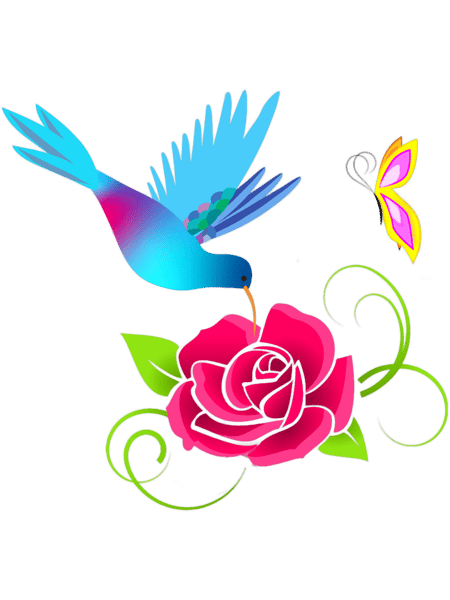 colorful hummingbird butterfly lover woman girl novelty 2.png