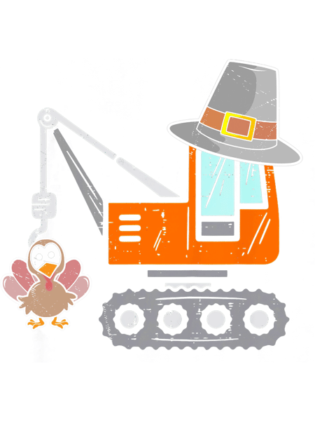 Crane Truck Turkey Toddler Baby Boys Thanksgiving 2.png