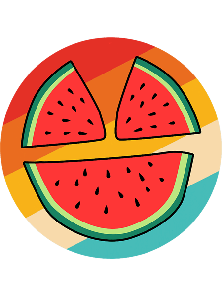 Cute Watermelon Summer Retro Fruit Shirts For Kids Women.png