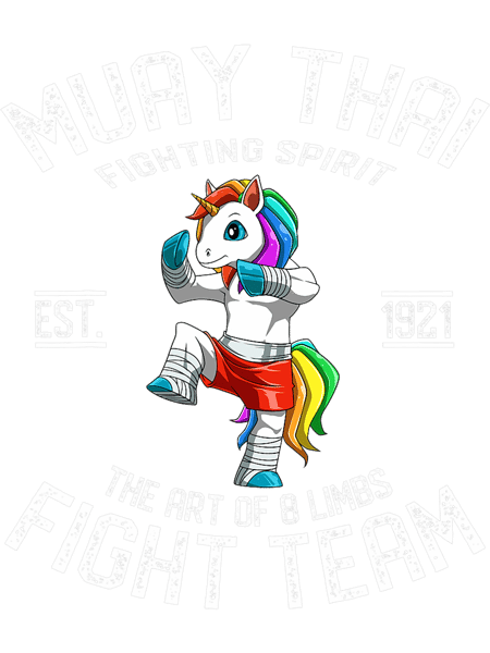 Muay Thai Unicorn Fight Team Kickboxing Unicorn.png