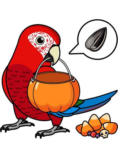 Parrot Wants Seeds Not Candy I Greenwinged Macaw.png