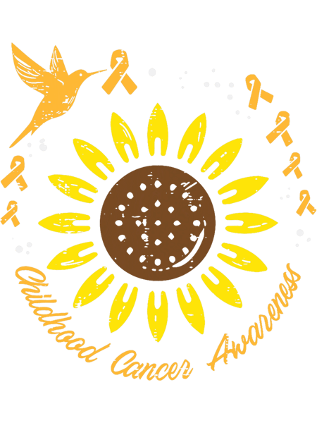 Sunflower Hummingbird Childhood Cancer Awareness Ribbon.png