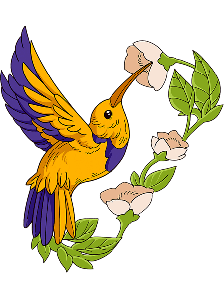 Vintage Hummingbird Humming Birds Gift.png