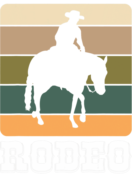 Vintage Retro Rodeo Time Rider Horses Cowboy 22.png