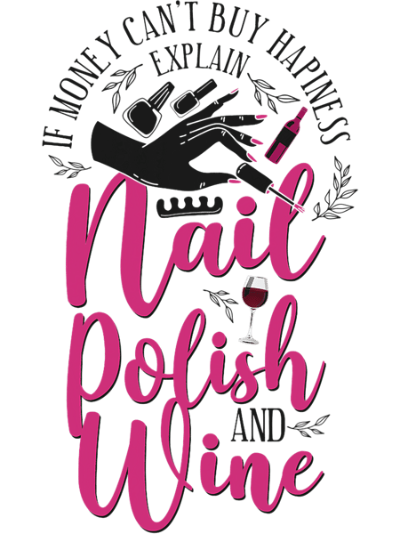 Nail Tech Quote Work Uniform Nail Polish Wine.png