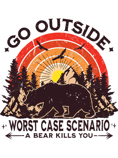 Go Outside Worst Case Scenario A Bear Kill You Camping Bear.png