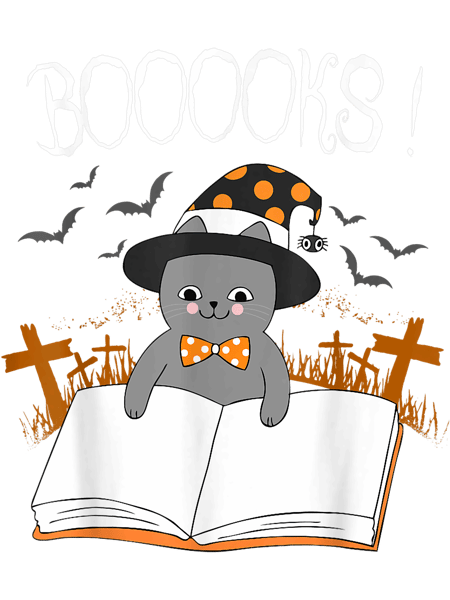 Witch Cat Funny Halloween Costume Book Readers Lovers 21.png