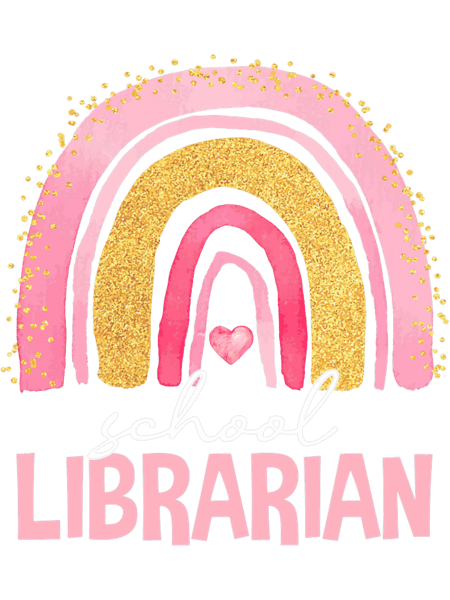 Womens Funny School Librarian Rainbow Watercolor Back To School.png