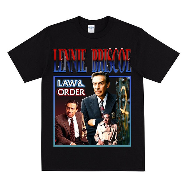 LENNIE BRISCOE Homage T-shirt For Law & Order Fans, Vintage 1990s Law And Order Tee, New York Police Tshirt, Men's Lennie Briscoe T Shirt.jpg