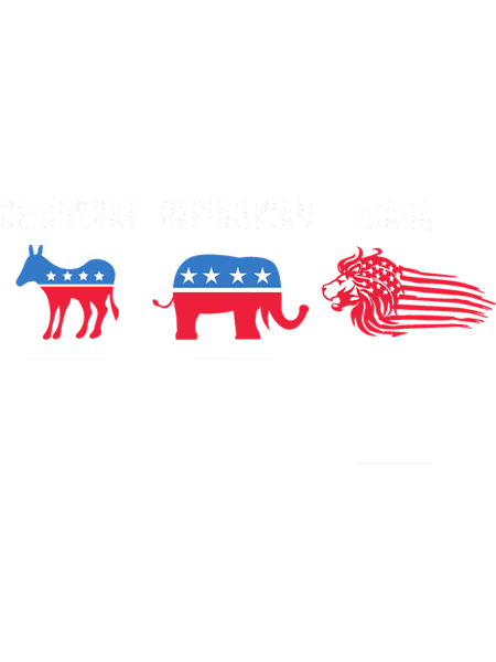 Democrat Republican MAGA Political Party Affiliation Checkbox.png