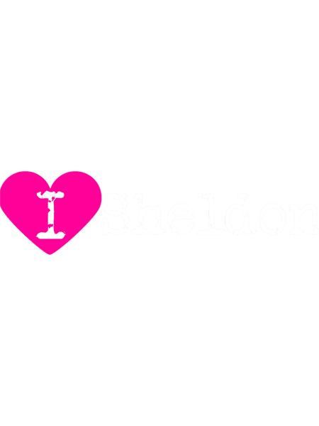 I Heart SheldonLove Sheldon Fitted V-Neck .png