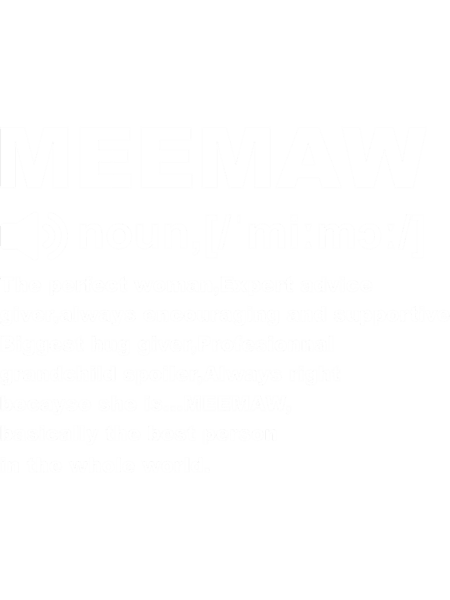 meemaw definition grandma gift.png