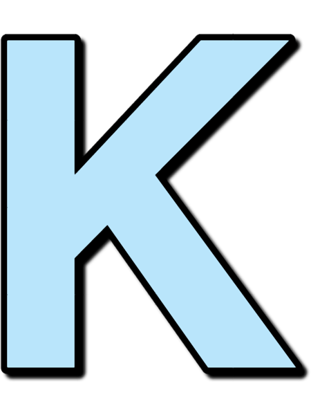 Blue letter K.png
