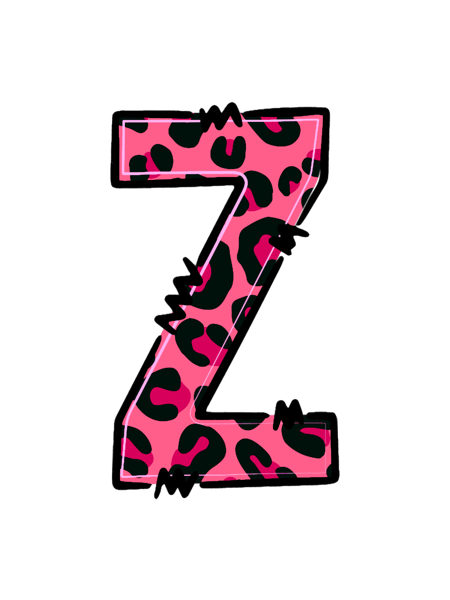 Letter Z Pink Leopard.png