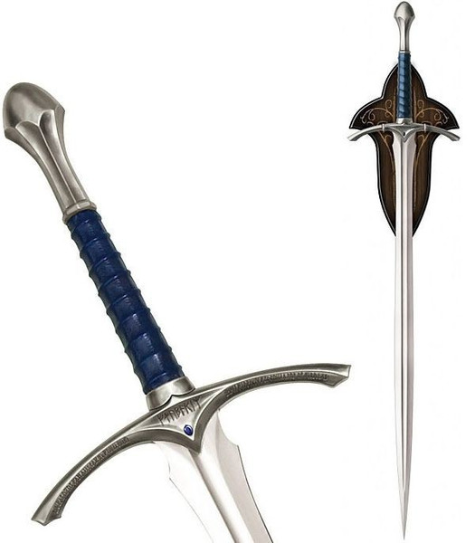 Monogram Sword, Sword of Glamdring the Elvenking Long Sword, Wall Mount Decor, Battle Ready Sword, Fantasy Swords