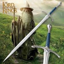 Monogram Sword, Sword of Glamdring the Elvenking Long Sword, Wall Mount Decor, Battle Ready Sword, Fantasy Swords