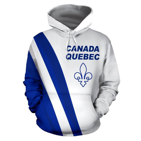 Canada Quebec Hoodie 3D, Personalized All Over Print Hoodie 3D