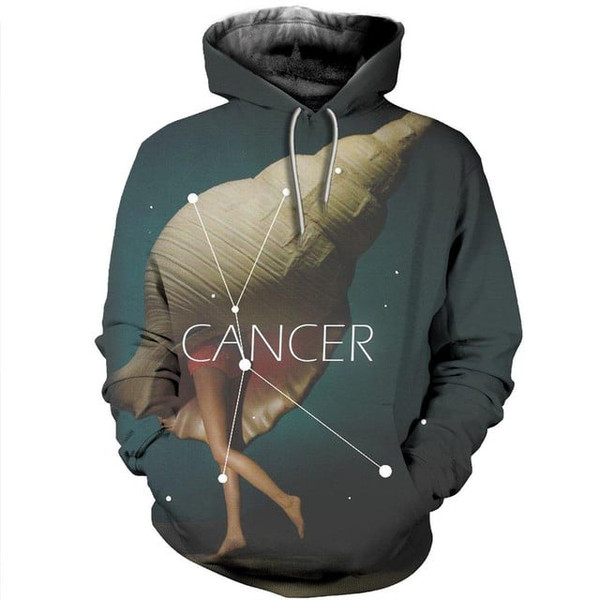 Cancer Zodiac Hoodie 3D, Personalized All Over Print Hoodie 3D
