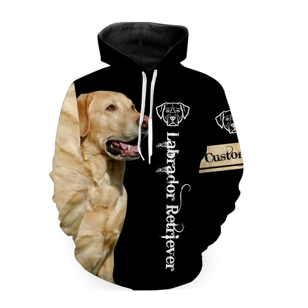 Labrador Retriever Hoodie 3D, Personalized All Over Print Hoodie 3D