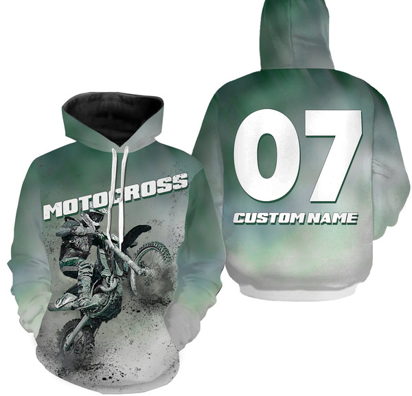 Motorcycle Off-road Dirt Racing Hoodie 3D, Personalized All Over Print Hoodie 3D