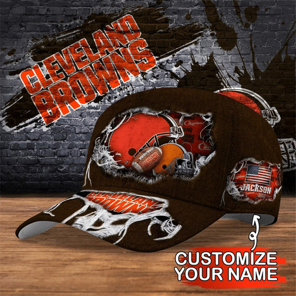 Cleveland Browns Flag Caps, NFL Cleveland Browns Caps for Fan