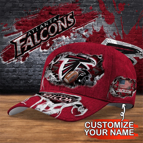 Atlanta Falcons Flag Caps, NFL Atlanta Falcons Caps for Fan