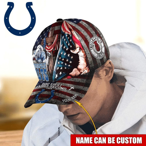 Indianapolis Colts Mascot Flag Caps, NFL Indianapolis Colts Caps for Fan
