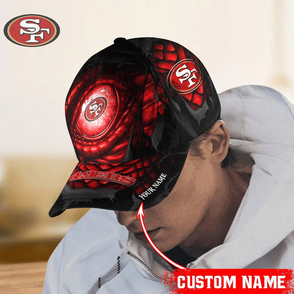 San Francisco 49ers Dragon's Eye Caps, NFL San Francisco 49ers Caps for Fan