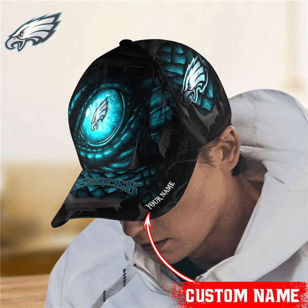 Philadelphia Eagles Dragon's Eye Caps, NFL Philadelphia Eagles Caps for Fan