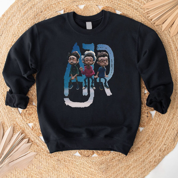 AJR Band Essential T-Shirt, The Click Album Shirt, AJR Members Chibi Shirt, Gift For Pop Music Lovers, Unisex Concert Tshirt 2.jpg