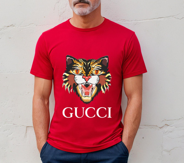 Gucci Vintage Angry Cat Replica Classic T-Shirt_03red_03red.jpg