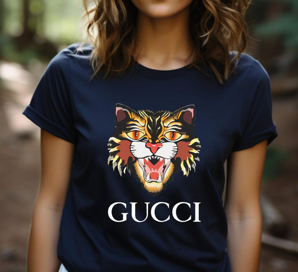 Gucci Vintage Angry Cat Replica Classic T-Shirt_05gnavy_05gnavy.jpg