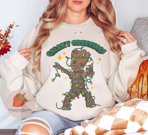 Galaxy Greeting Baby Groot shirt,Groot Christmas Light shirt, Disney Groot Christmas shirt, Superhero Xmas shirt, Disney Holiday shirt.jpg