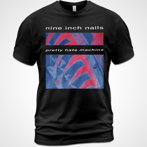 Cotton T-shirt Nine Inch Nails Pretty Hate Machine Album Tee Trent Reznor6700.jpg