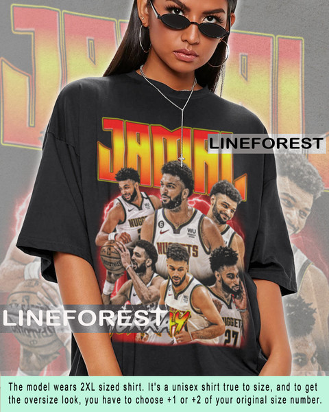 Jamal Murray Westbrook Tshirt Basketball Shirt Vintage 90s Slam Dunk Homage Retro Classic Design Sport Graphic Tee Unisex Fans Gift SG375.jpg