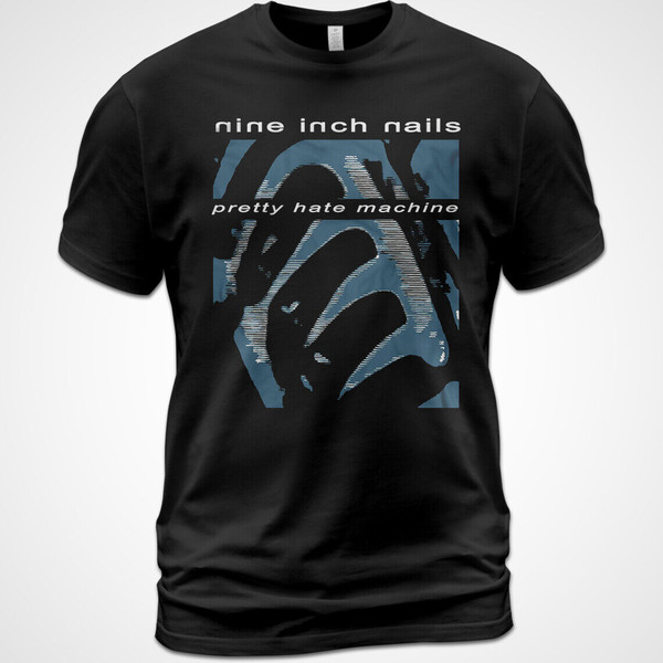 Cotton T-shirt Nine Inch Nails Nin Pretty Hate Machine Album Tee Trent Reznor3156.jpg