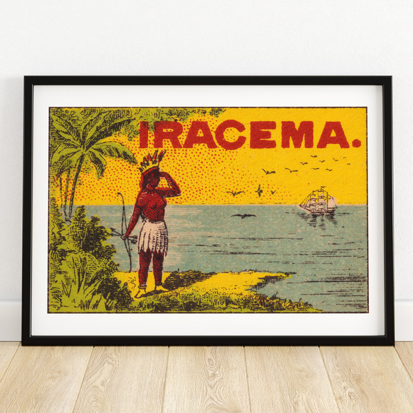 Iracema - Matchbox Print - Sweden Wall Art - Vintage Sweden Art - Matchbox Wall Poster - Vintage Poster Print.jpg