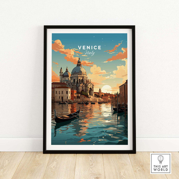 Venice Print  Italy Travel Poster  Birthday present  Wedding anniversary gift  Art Print.jpg