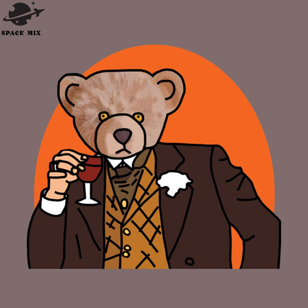 SM2212237321-Memes Fun ortrait of Bear Drinking Wine PNG Design.jpg