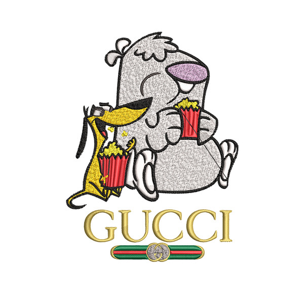 Cartoon Gucci Embroidery design, Cartoon Gucci Embroidery, cartoon design, Embroidery File, Gucci logo, Digital download.jpg