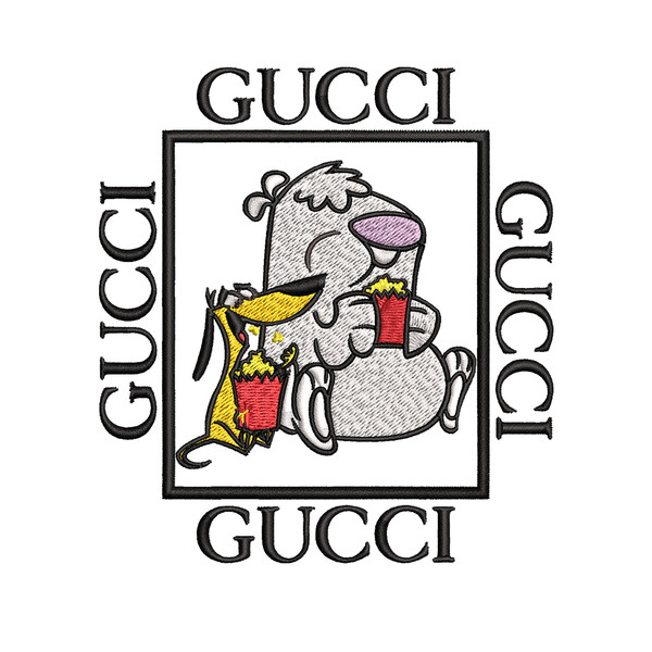 Cartoon Gucci Embroidery design, Cartoon Gucci Embroidery, cartoon design, Embroidery File, Gucci logo, Instant download.jpg