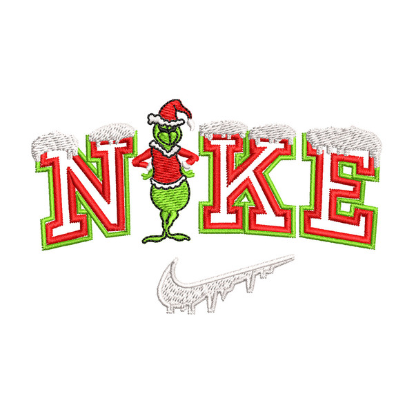 Nike chrismas embroidery design, Chrismas embroidery, Nike design, Embroidery shirt, Embroidery file, Digital download.jpg