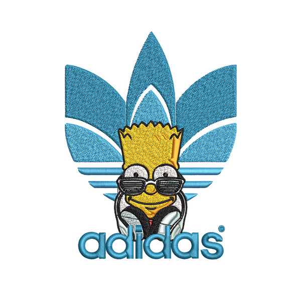 Bart simpson adidas Embroidery Design,Adidas Embroidery, Brand Embroidery, Embroidery File, Logo shirt, Digital download.jpg