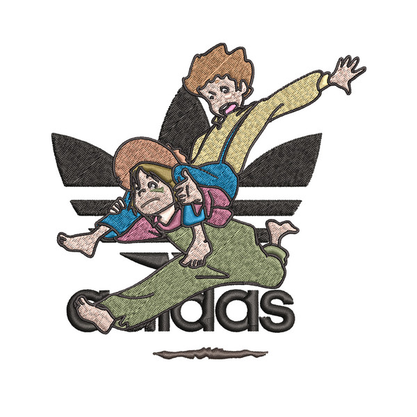 Cartoon adidas Embroidery Design, Adidas Embroidery, Embroidery File, Cartoon Embroidery, Logo shirt, Digital download.jpg