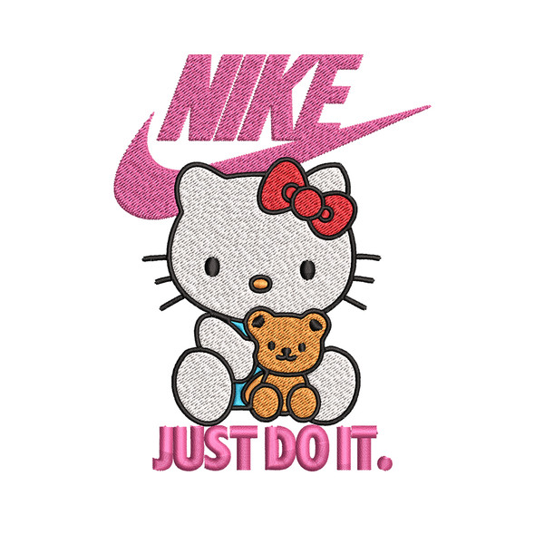 Hello kitty Nike Embroidery design, Hello kitty Embroidery, Nike design, Embroidery file, cartoon logo. Instant download.jpg